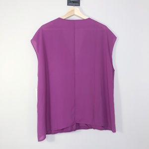 Eloquii Tops - NWT Eloquii Fuchsia Faux Wrap Top Size - 16 Eloquii Tops - NWT Eloquii Fuchsia Faux Wrap Top Size - 16